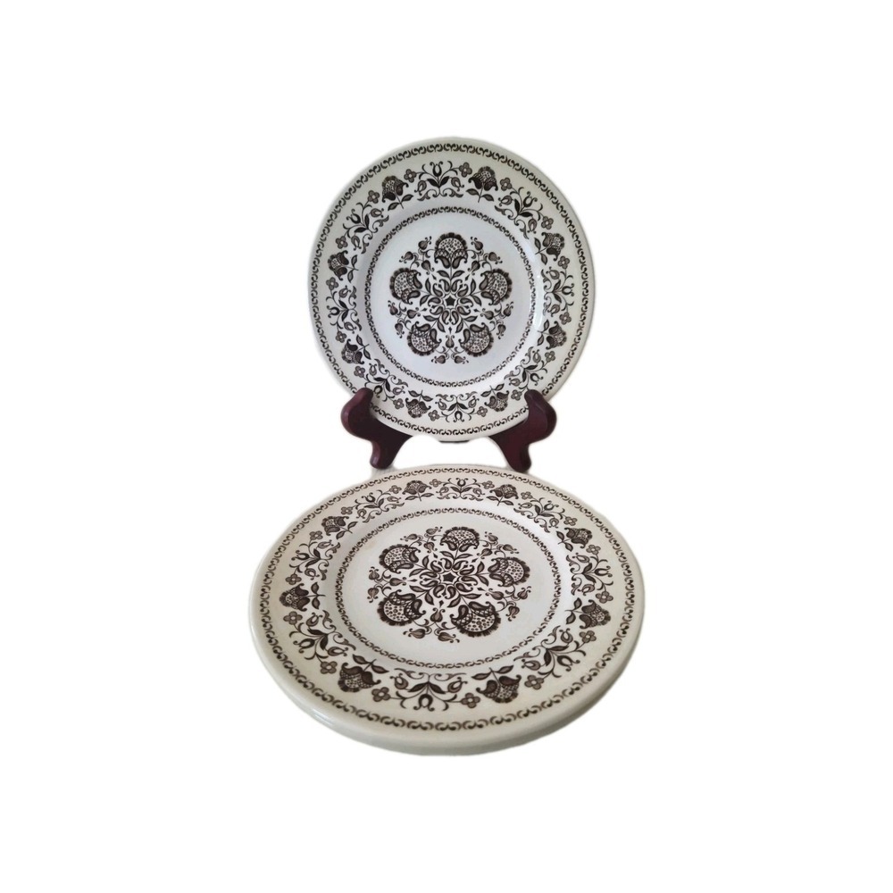 Wood & Sons WELLESLEY Salad Plate(s), Brown, Set Of 3
